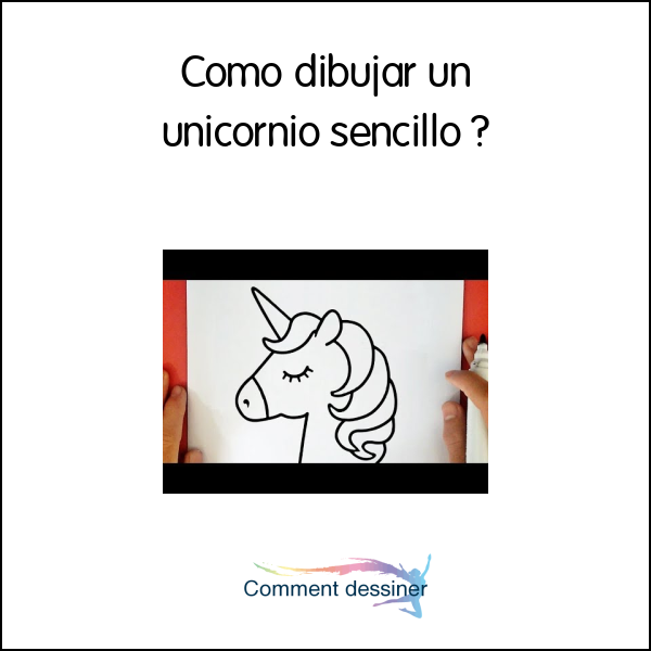 Como dibujar un unicornio sencillo